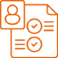 Accountability icon orange